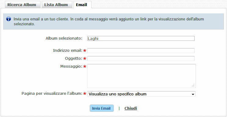 Invio email