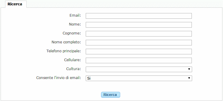 Ricerca dei contatti