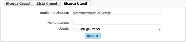 Filtro per gli utenti