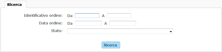 Ricerca degli ordini