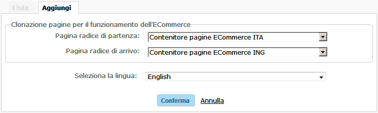 Crea pagine localizzate