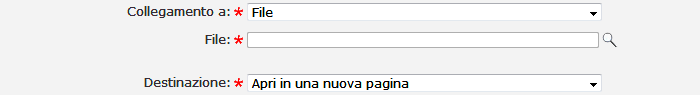 Tipo di link a un file di documenti web